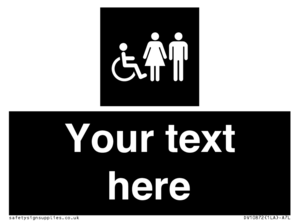 Custom information: black panel disabled female and male